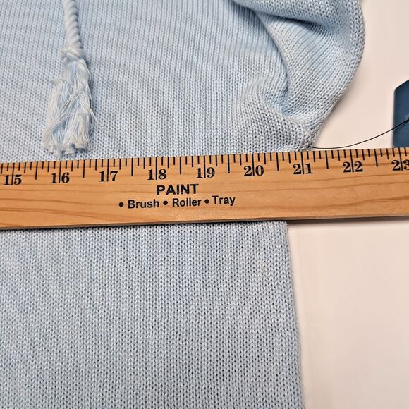 Life Is Good Hoodie Sweater Womens Size L Light Blue American Flag Beach NEW NWT - Picture 10 of 12